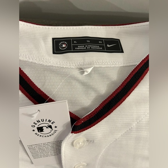 Nike Arizona Diamondbacks Baseball MLB White Jersey Men’s Size XL - Picture 4 of 6